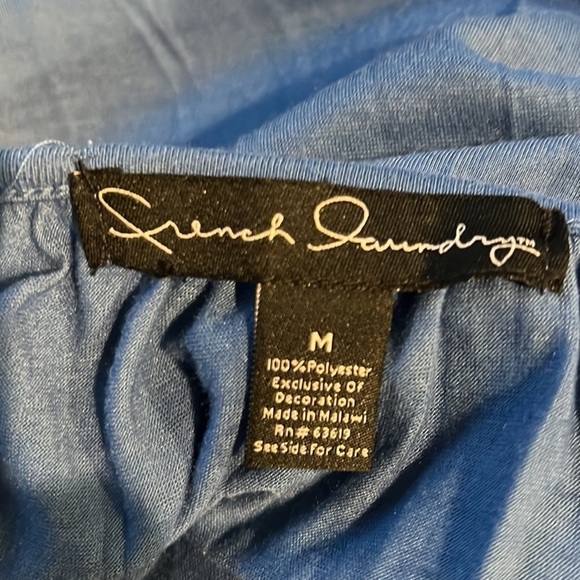 French LAUNDRY PEASANT BLOUSE size m - Picture 8 of 8